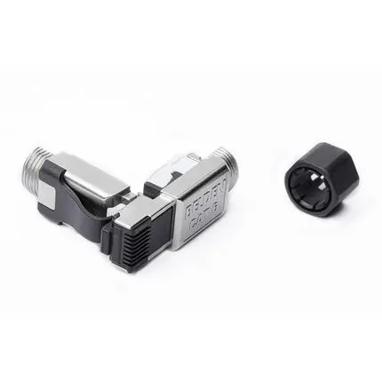 Produktfoto 1 von Lumberg Automation Stecker Kat. 6 Ethernet-Steckverbinder, 2-Port Abgeschirmt