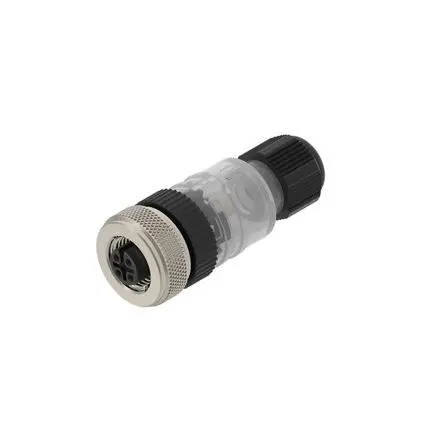 Produktfoto 1 von Lumberg Automation RKC M12 Industrie-Rundsteckverbinder Buchse 4-polig Buchse 4A Kabel IP67