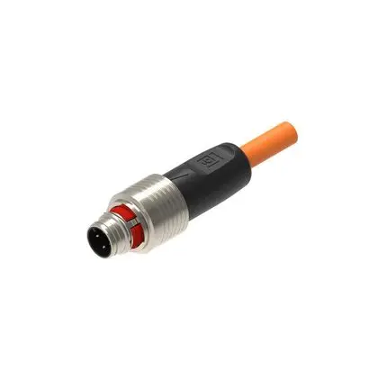 Produktfoto 1 von Lumberg Automation M12 Push Pull (Inner) M12 Industrieller Rundsteckverbinder-Kabelsatz Stecker 4-polig Stecker 4A Kabel