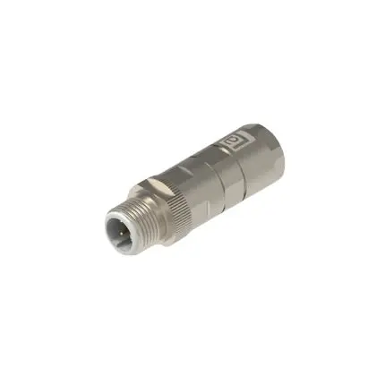 Produktfoto 1 von Lumberg Automation M12 Crimp Rail Stecker Cat.5 Ethernet-Steckverbinder Abgeschirmt Kabel Gerade