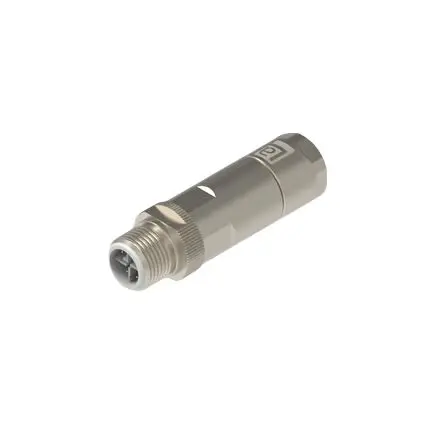 Produktfoto 1 von Lumberg Automation M12 Crimp Rail Stecker Cat6a Ethernet-Steckverbinder Abgeschirmt Kabel Gerade