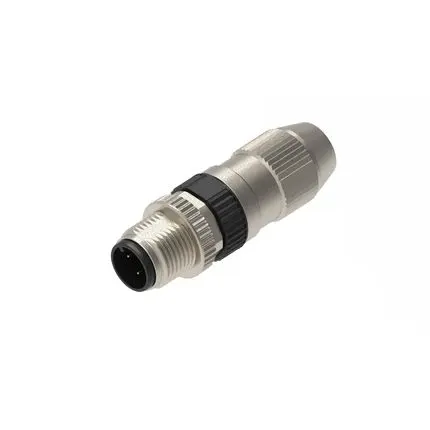 Produktfoto 1 von Lumberg Automation M12 IDC M12 Industrie-Rundsteckverbinder Stecker 4-polig Stecker 4A Kabel IP65, IP67