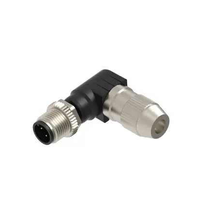 Produktfoto 1 von Lumberg Automation M12 IDC M12 Industrie-Rundsteckverbinder Stecker 4-polig Stecker 4A Kabel IP65, IP40