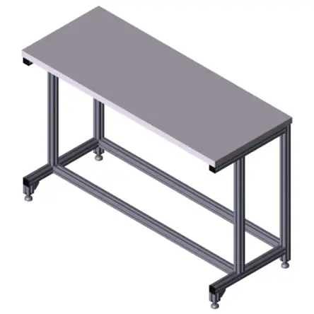 Produktfoto 1 von Bosch Rexroth 3842567633 Basis-ESD-Workstation Aluminium Werkbank L. 1500 mm B. 600mm H. 1000 mm