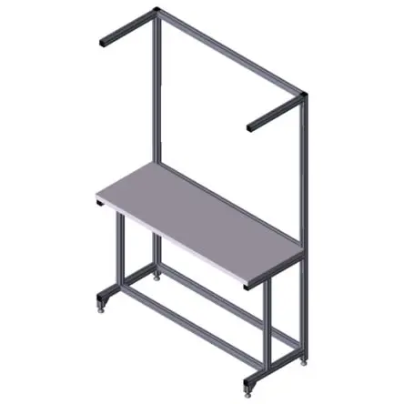 Produktfoto 1 von Bosch Rexroth 3842567634 ESD-Workstation Aluminium Werkbank Einstellbare Höhe L. 1500 mm B. 600mm H. 2300 mm