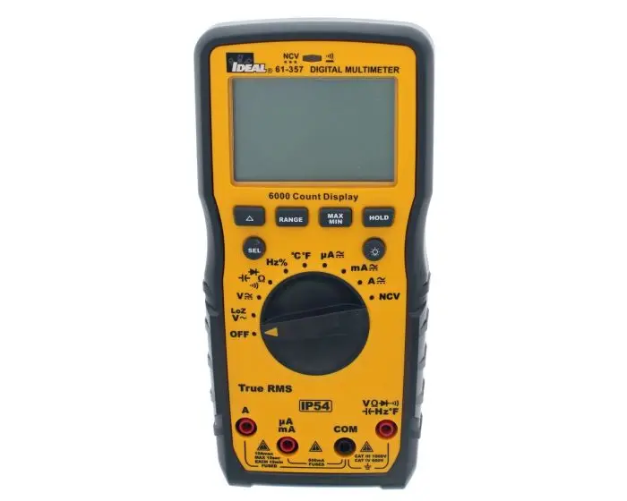 Produktfoto 1 von Ideal Industries 61-357 Tragbar LED Multimeter Echteffektivwert, CAT, CAT IV, CAT III 1000 V ac / 10 A ac 10 A dc, 20 GΩ
