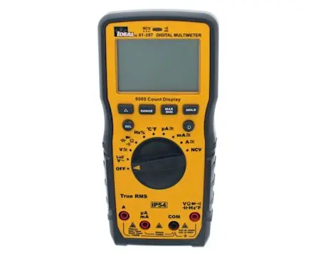 Produktfoto 1 von Ideal Industries 61-357 Tragbar LED Multimeter Echteffektivwert, CAT, CAT III, CAT IV 1 kV ac / 10 A ac 10 A dc, 20 GΩ