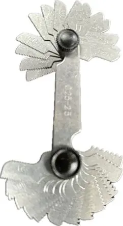 Produktfoto 1 von RS PRO Gewindelehre Metrisch 28 Blatt
