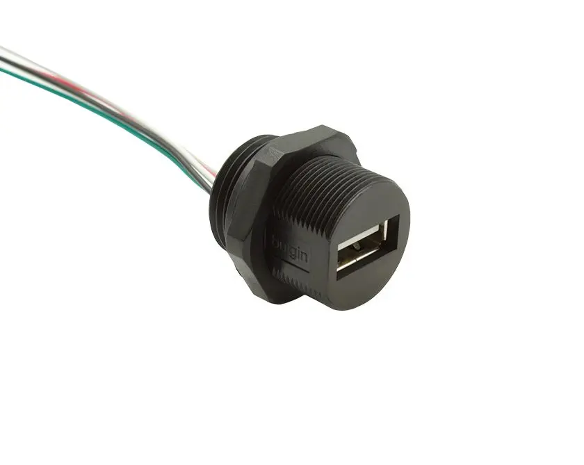 Produktfoto 1 von Bulgin PXP0023 USB-Kabel, USBA / Anschlusskabel, 250mm USB 2.0 Schwarz