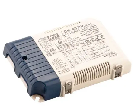 Produktfoto 1 von MEAN WELL LED-Treiber, 40 W 180V, 277 V 700mA, Ausgang 20V, 50 V 0 bis 100 % Prozentsatz
