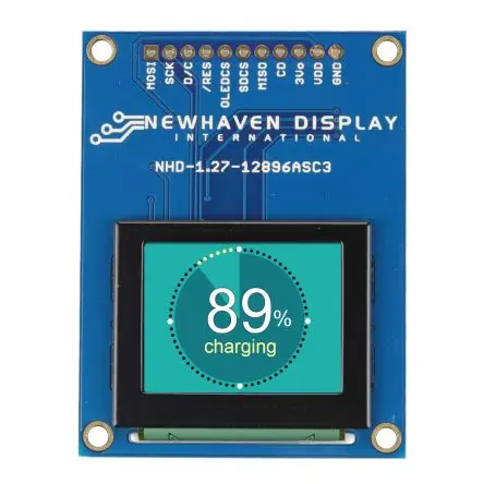 Produktfoto 1 von NEWHAVEN DISPLAY INTERNATIONAL 1.27 Zoll OLED-Display 128 x 96 Pixel, 26.71 x 20.28 mm / 3:4 TFT-Matrix Leiterplatte
