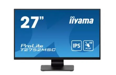 iiyama Monitor ProLite, 27 in, Auflösung max.1920 x 1080 pixel Touchscreen LCD, 178 ° Betrachtungswinkel, DisplayPort,
