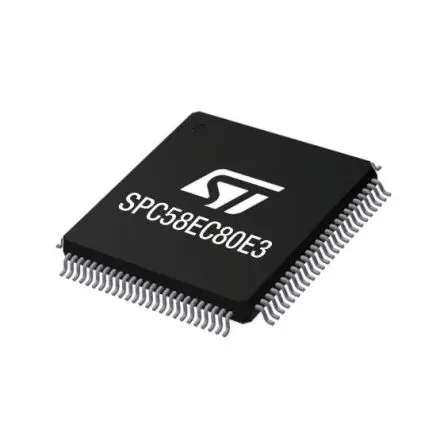Produktfoto 1 von STMicroelectronics Mikrocontroller SPC58 32-Bit-MCU 32 bit Oberfläche 4MB Flash eTQFP 100-Pin 180 MHz 64 kB RAM