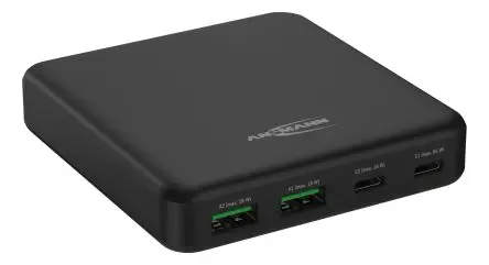 Produktfoto 1 von Ansmann 65 W DC465PD 4 AC/DC-Adapter USB C, USB UK, EU 1.5 A, 20V dc, 5 V dc