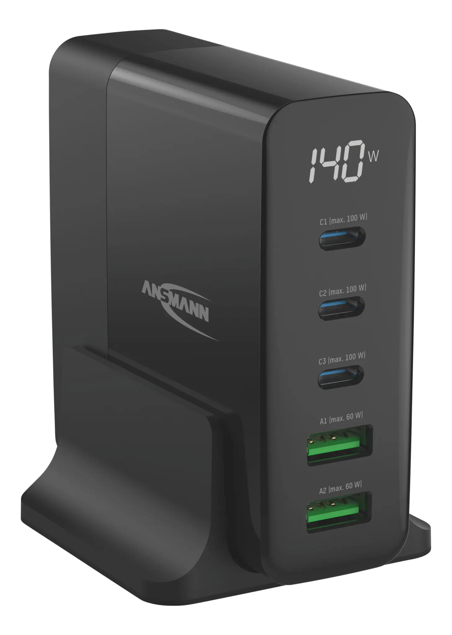 Produktfoto 1 von Ansmann 5-Kanal Steckernetzteil 140W, 100 → 240V ac, 5 → 20V dc / 3A