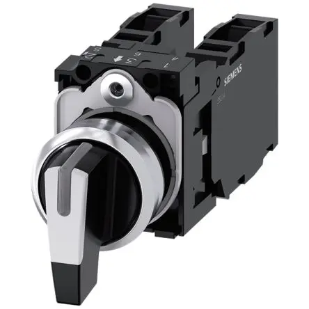 Produktfoto 1 von Siemens 3SU1 Kippschalter 3-Stufen IP67, IP69K, IP66, 1 Schließer Wurfwinkel 45 °
