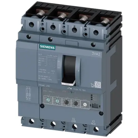 Produktfoto 1 von Siemens 3VA2 SENTRON Elektronischer Schutzschalter 690V 4, 160A 85 kA, Typ H L. 86 mm x 140mm
