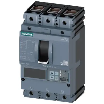 Produktfoto 1 von Siemens 3VA2 SENTRON Elektronischer Schutzschalter 690V 3, 25A 25 kA, L-Typ L. 86 mm x 105mm