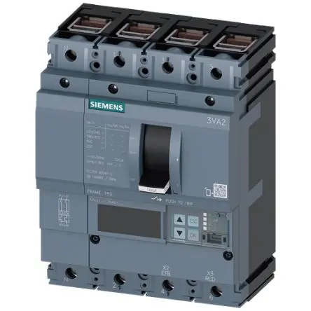 Produktfoto 1 von Siemens 3VA2 SENTRON Elektronischer Schutzschalter 690V 4, 25A 25 kA, L-Typ L. 86 mm x 140mm