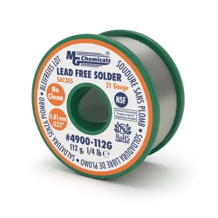 Produktfoto 1 von MG Chemicals Draht Lot 3 %Ag, Ø 0.81 mm / 112 g