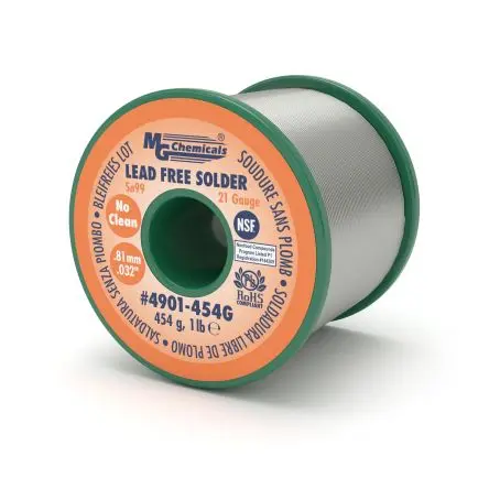 Produktfoto 1 von MG Chemicals Draht Lot 0 %Ag, Ø 0.81 mm / 454 g
