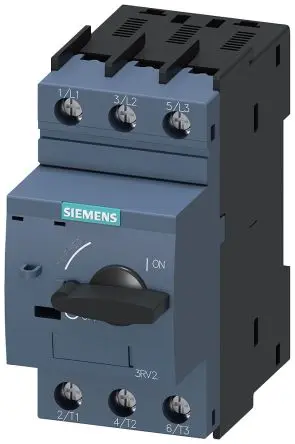 Produktfoto 1 von Siemens SIRIUS 3RV Motorschutzschalter, 12.5A Schutzschalter 690V 97mm x 45 mm 3RV2 mit Strom