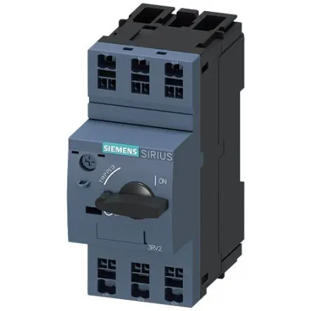Produktfoto 1 von Siemens 3RV2 SIRIUS Elektronischer Schutzschalter 20V 3, 0.16A DIN-Hutschiene 100 kA, Typ A L. 97 mm x 45mm