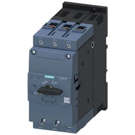 Produktfoto 1 von Siemens 3RV2 SIRIUS Elektronischer Schutzschalter 20V 3, 100A DIN-Hutschiene 6 kA, Typ A L. 176 mm x 70mm