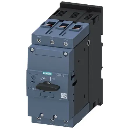 Produktfoto 1 von Siemens 3RV2 SIRIUS Elektronischer Schutzschalter 20V 3, 63A DIN-Hutschiene 5 kA, Typ A L. 176 mm x 70mm