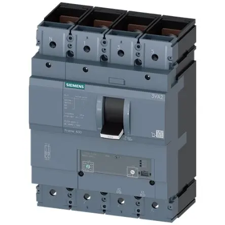 Produktfoto 1 von Siemens 3VA2 SENTRON Elektronischer Schutzschalter 690V 4, 630A 6 kA, Typ M L. 110 mm x 184mm