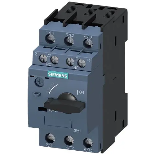 Produktfoto 1 von Siemens 3RV2 SIRIUS Elektronischer Schutzschalter 20V 3, 22 A DIN-Hutschiene 4 kA, Typ A L. 97 mm x 45 mm