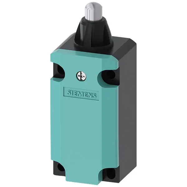 Produktfoto 1 von Siemens 3SE Endschalter, Runder Stößel, 1 NO (Schließer)/NC (Öffner), 1 Öffner / 1 Schließer, IP66, IP67, Kunststoff,