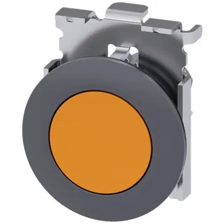Produktfoto 1 von Siemens 3SU1 Druckschalter Gelb Tastend, IP66, IP67, IP69K