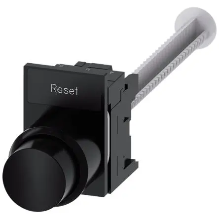 Produktfoto 1 von Siemens 3SU1 Druckschalter Schwarz Tastend Ø 22.3 mm, IP66, IP67, IP69K