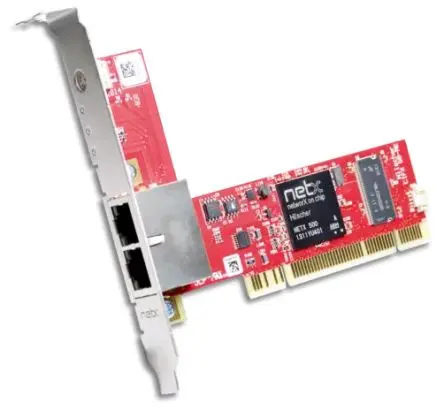 Produktfoto 1 von Hilscher 2 Anschl. PCI Netzwerkkarte 100Mbit/s RJ45