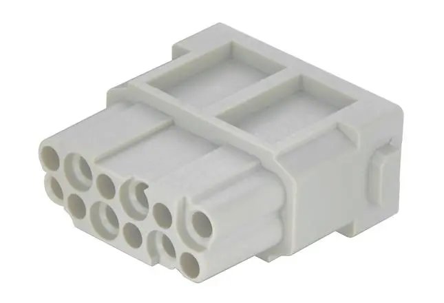 Produktfoto 1 von HARTING Han Modular Steckverbinder-Gehäuse Crimp, Buchse 12-polig, 250 V / 10A