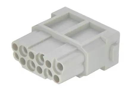 Produktfoto 1 von HARTING HAN Modular Leistungssteckverbinder-Gehäuse, 12-polig, 10A, 250V