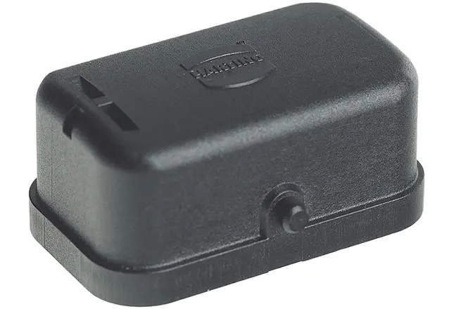 Produktfoto 1 von HARTING Buchse Schutzkappe für Montierter weiblicher Einsatz Schwarz IP65