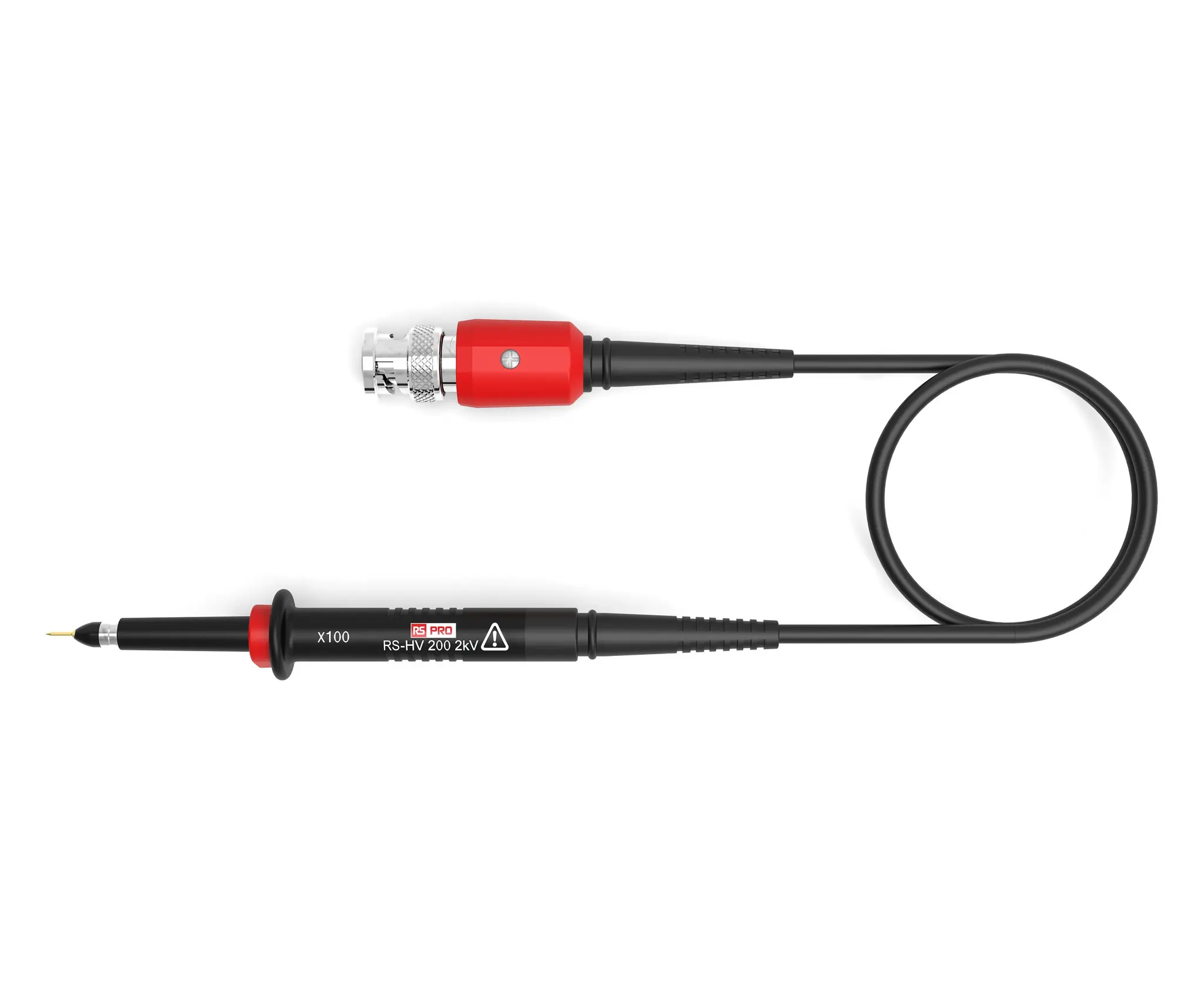 Produktfoto 1 von RS PRO RS-HV RS-HV 200 Oszilloskoptastkopf Passiv 100:1 300 MHz 2000 V BNC