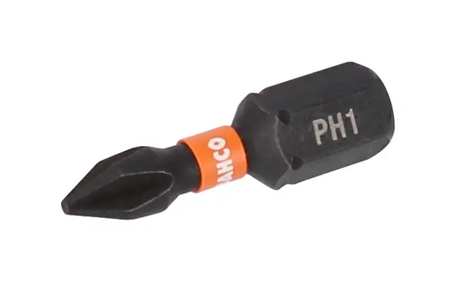 Bahco 1/4 in PH3 Schraubbit, Sechskant Hochwertiger legierter Stahl, 2-teilig, 25 mm