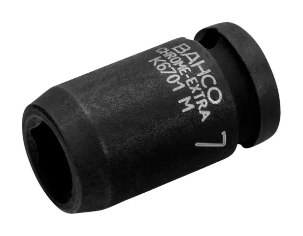 Produktfoto 1 von Bahco 1/4 in, 13 mm Sechskant Schlag-Steckschlüssel lang Legierungsstahl, 22 mm