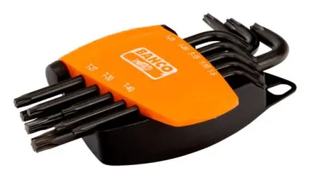 Produktfoto 1 von Bahco TORX®-Steckschlüssel L Lang Stahl 8, T10, T15, T20, T25, T27, T30, T40, T9