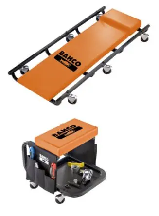 Produktfoto 1 von Bahco Inspektions-Rollbrett, Schaumstoff, bis 116 kg 460 mm 135 mm 1020 mm