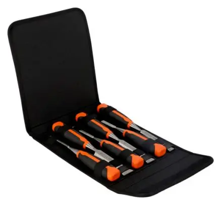 Produktfoto 1 von Bahco Holz, 6 Stück, Stahl gehärtet Meissel-Set 266 mm