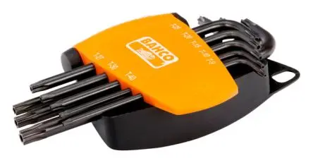 Produktfoto 1 von Bahco TORX®-Steckschlüssel L Lang Stahl 8, T25, T30, T10, T9, T40, T27, T20, T15