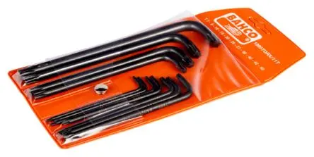 Produktfoto 1 von Bahco TORX®-Steckschlüssel L Lang Stahl 11, T10, T40, T30, T45, T27, T7, T15, T20, T25, T9, T50