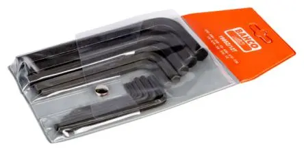 Produktfoto 1 von Bahco Sechskantschlüsselsatz 12 Sechskant Zoll Kurz 1/16 in, 1/2 in, 1/4 in, 1/8 in, 3/16 in, 3/32 in, 3/8 in, 5/16 in,