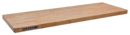 Produktfoto 1 von Bahco Holz, 1347 mm Arbeitsplatte x 495 mm x 45 mm
