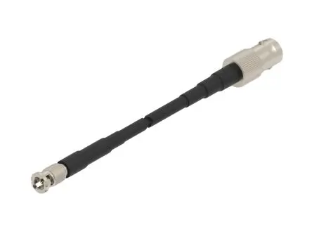 Produktfoto 1 von TE Connectivity 2483417 Koaxialkabel Buchse, 75 Ω Stecker, 305 mm, Gerade / BNC, Schwarz