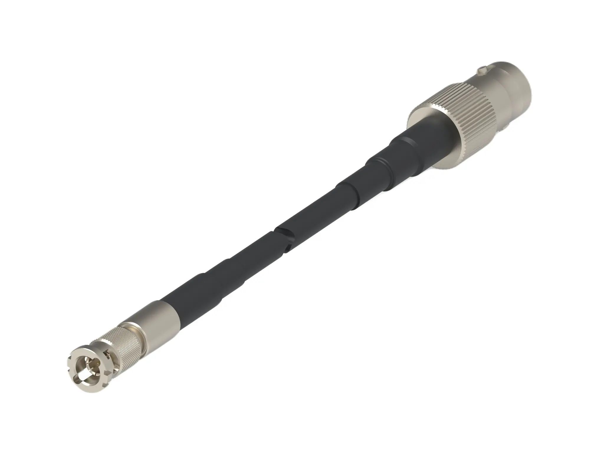 Produktfoto 1 von TE Connectivity BNC 2R3365 ST Koaxialkabel, Abgeschlossen, 75 Ω, 305 mm, Aussen ø 4.3 mm Außen-ø